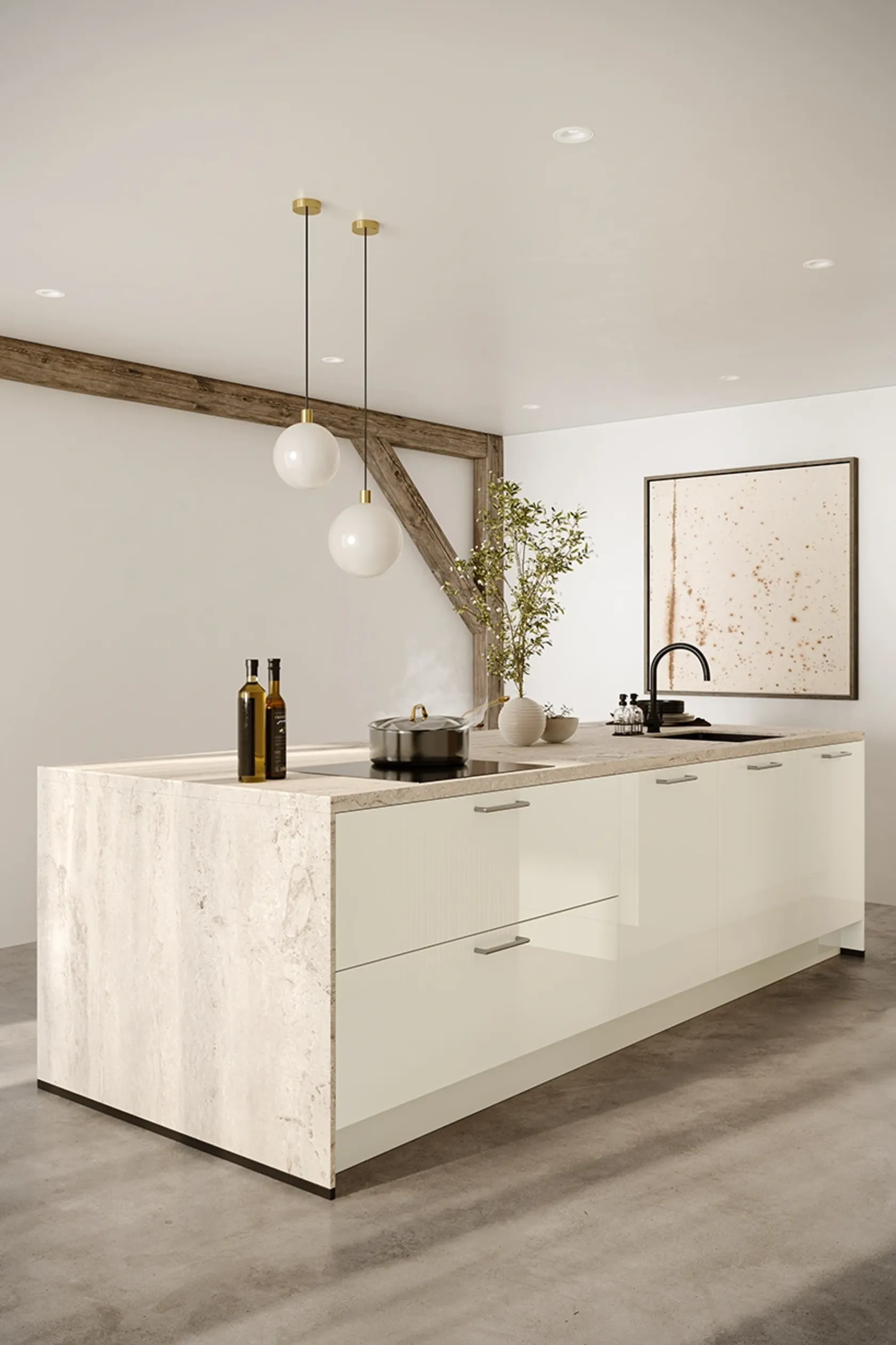 Kube Flash White High Gloss 2