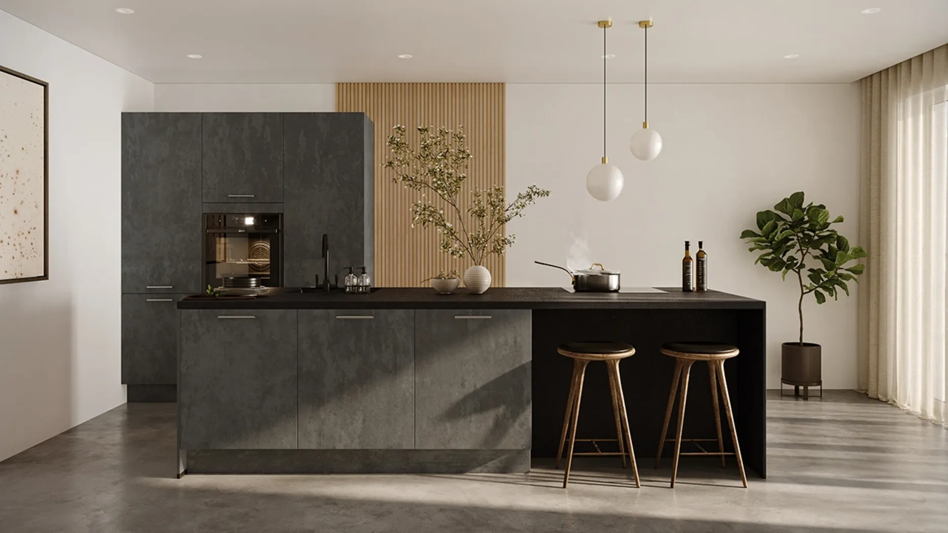 Kube Laser Black Concrete 0