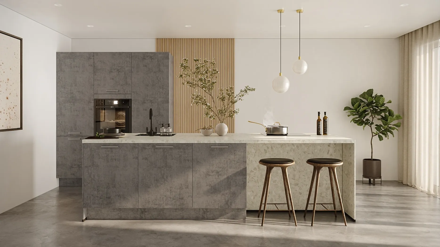 Kube Riva Concrete Slate Grey 0