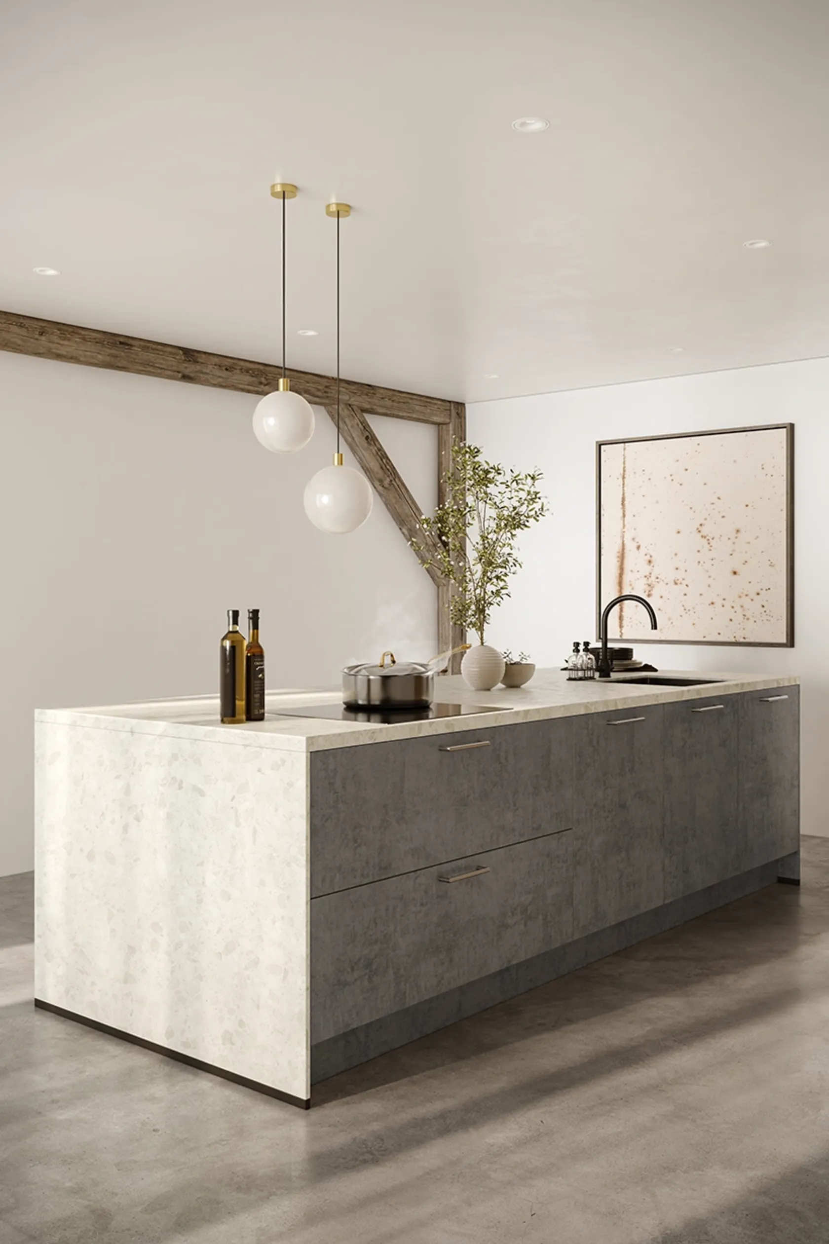 Kube Riva Concrete Slate Grey 2