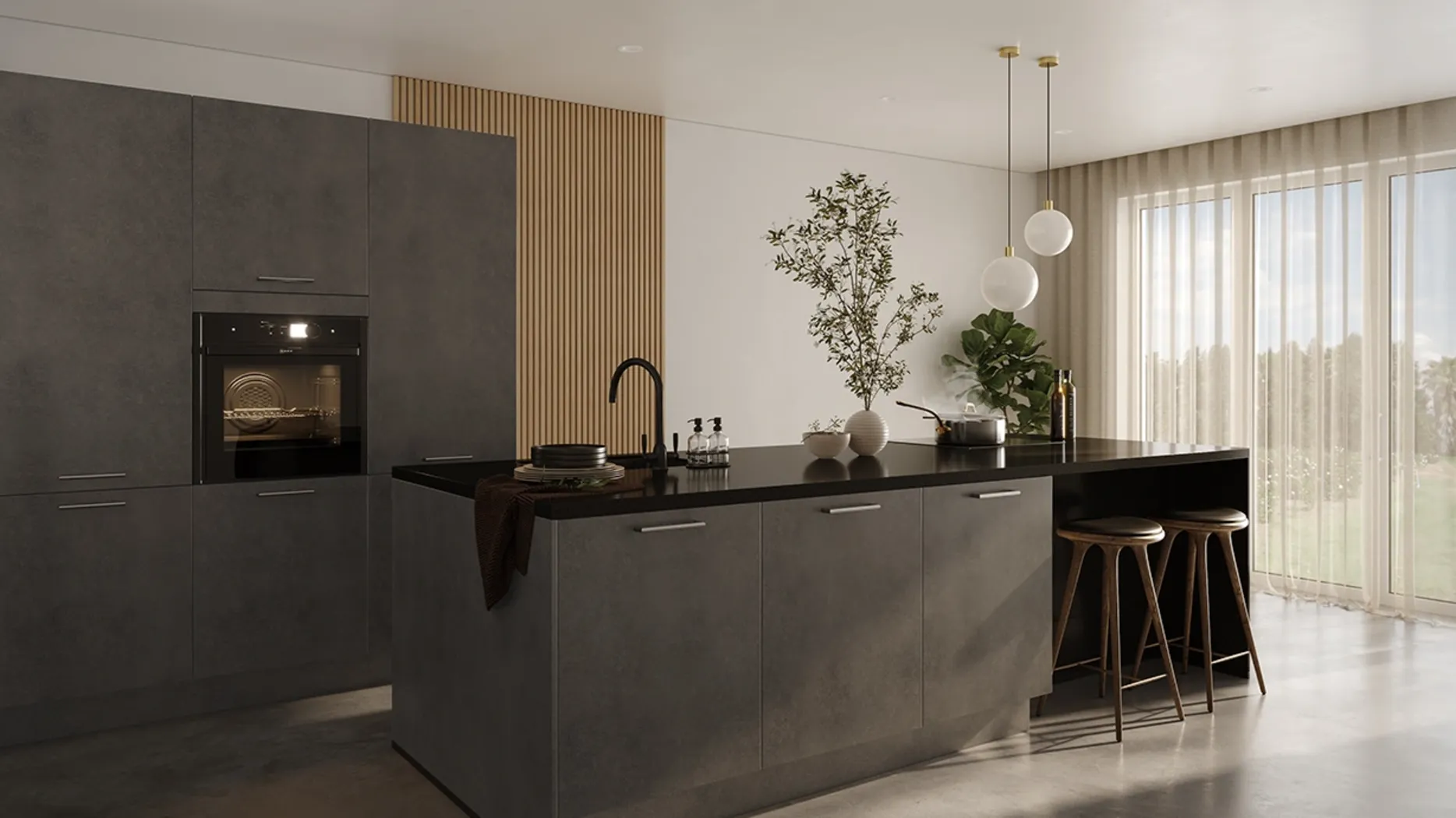Kube Riva Concrete Terra Grey 1