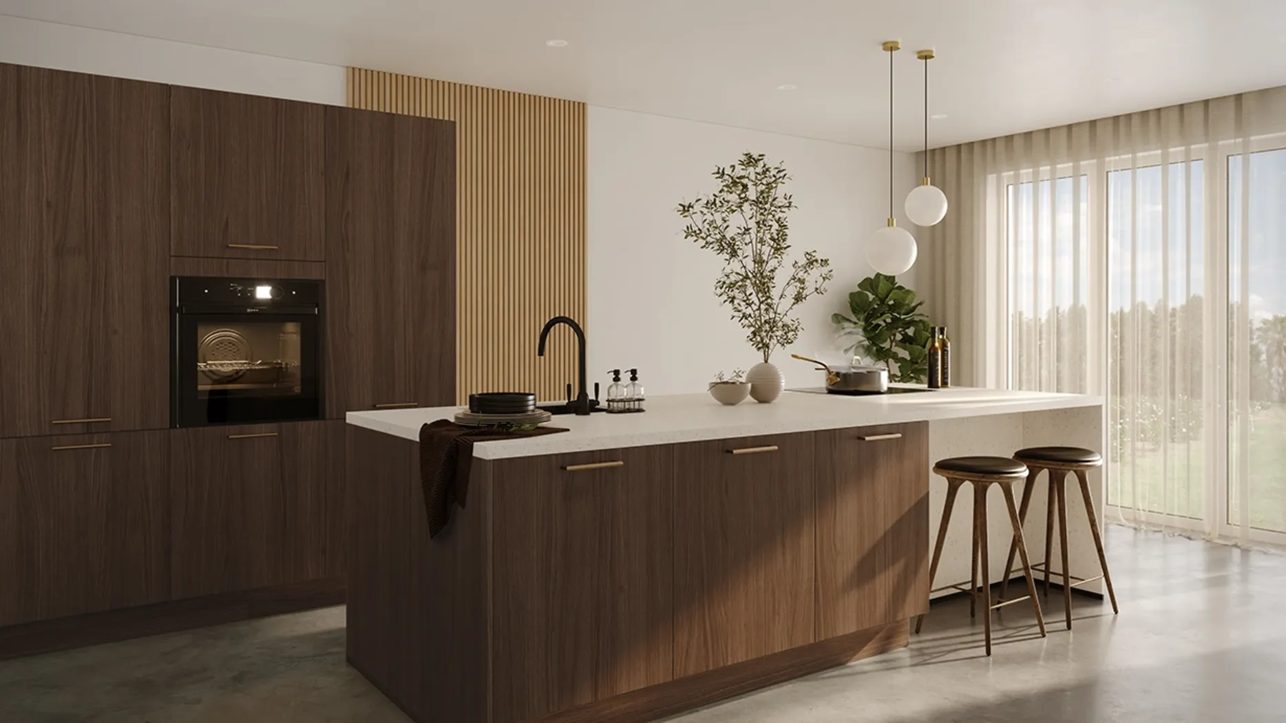 Kube Structura Milano Walnut 1