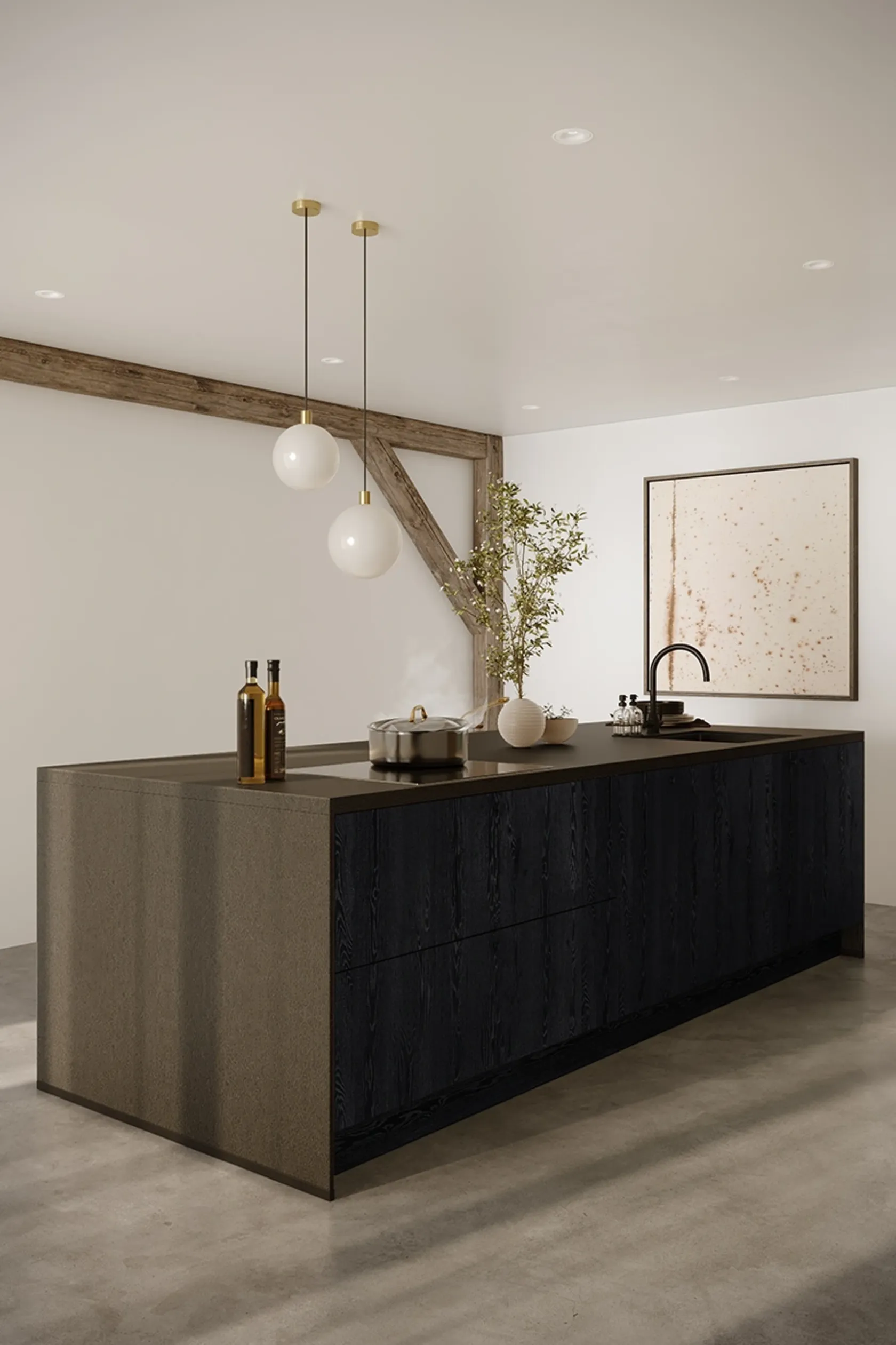 Kube Structura Nero Oak 2