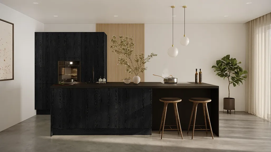 Kube Structura Nero Oak 0