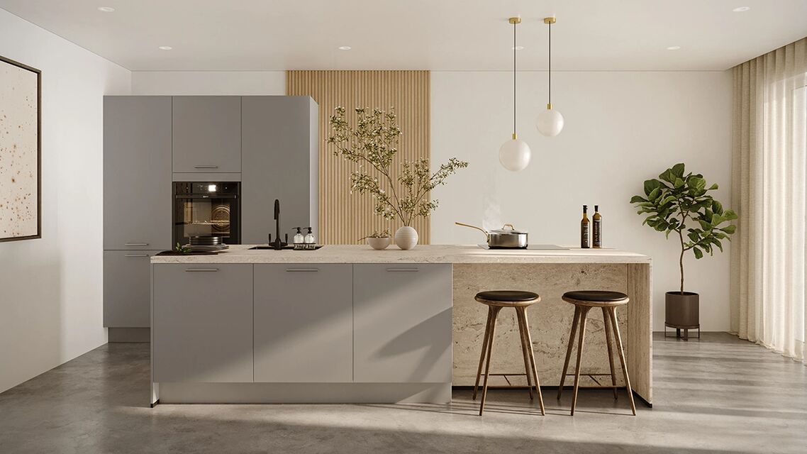 Kube Laser Taupe Grey