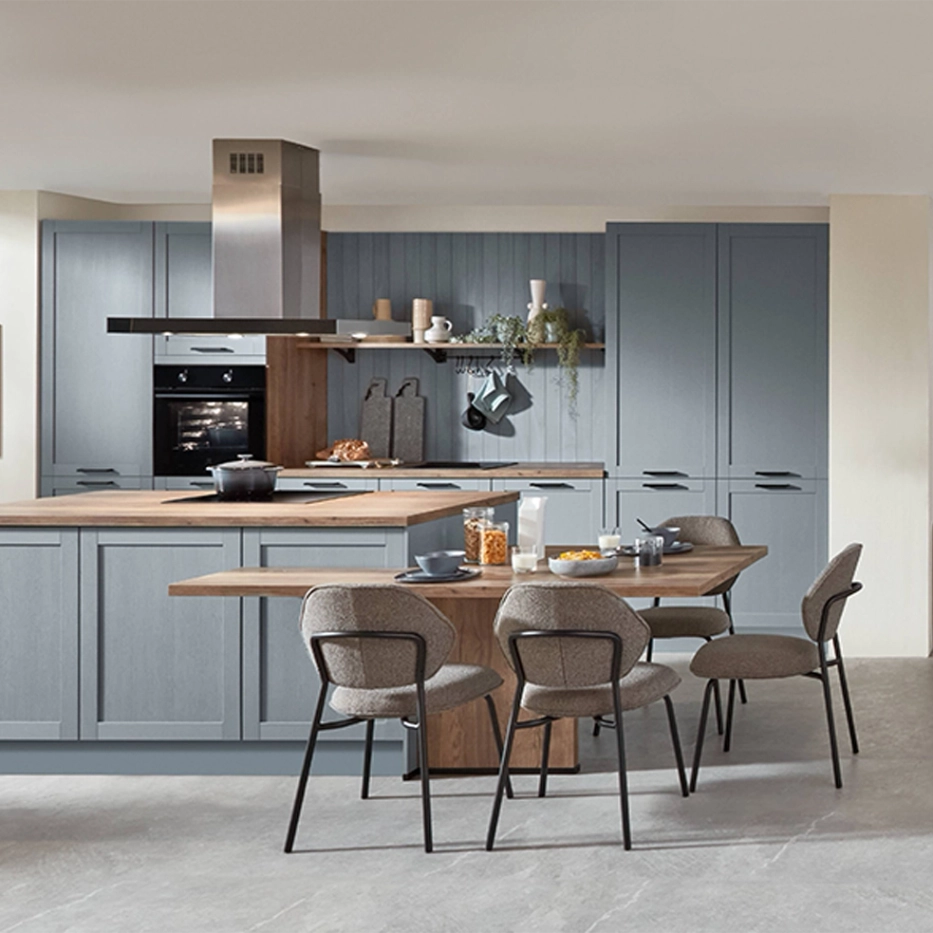 KUBE Chester Frame Kitchen Display in Stone Blue