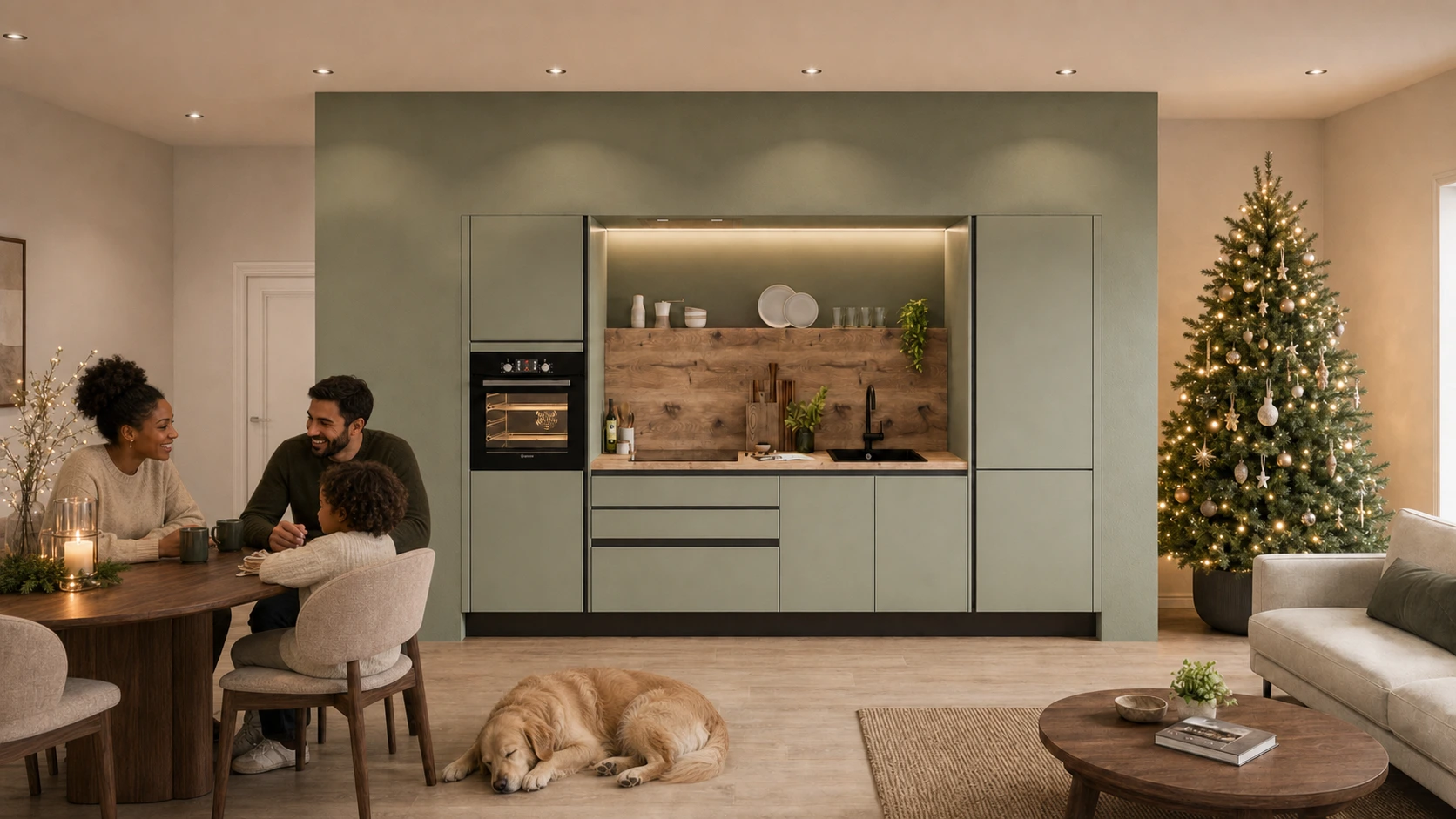 KUBE Kitchens at Christmas. Senso Olive.webp KUBE Kitchens at Christmas. Senso Olive.webp
