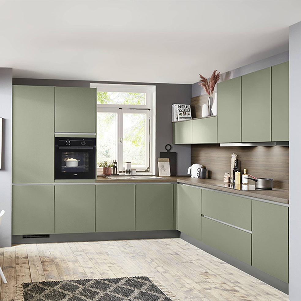 KUBE Chester Senso Kitchen Display in Olive